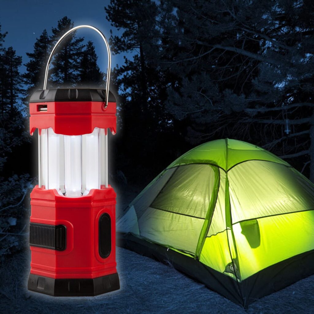 LED camping lámpara lámpara de camping carpa farol salpicaduras plegable